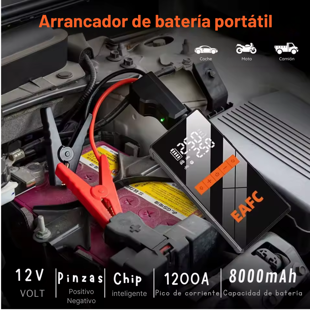 Arrancador de batería 4 en 1